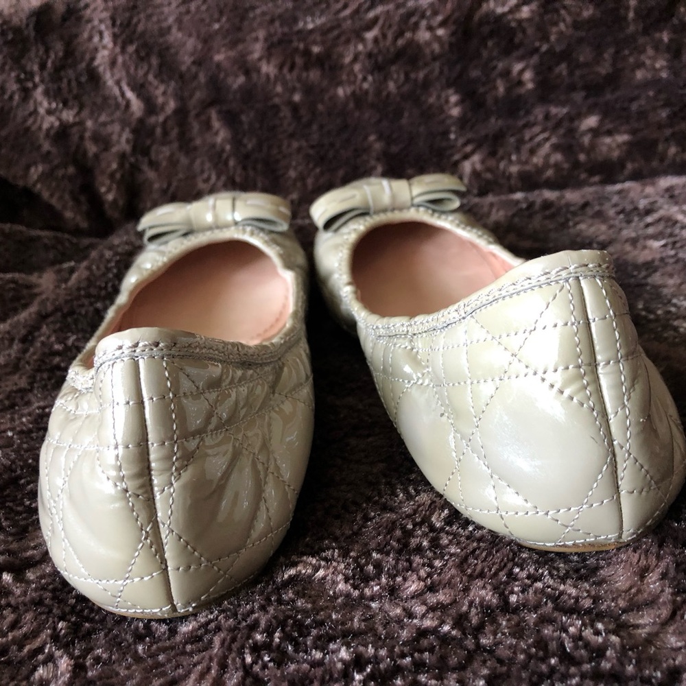 Authentic Chrstian Dior Pre-owned Beige Patent Ballet flats - Picture 7 of 13